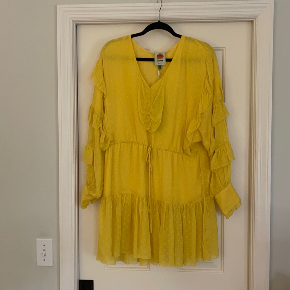 Farm rio yellow frills dress